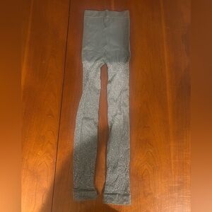 Justice Sparkly Gray Tights